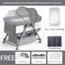 Movable crib foldable height adjustment stitching big bed baby cradle bed bb bed anti-spill milk portable