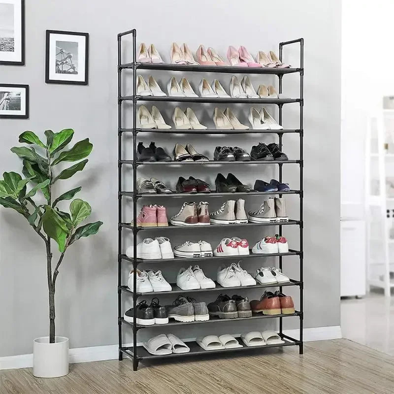 Multi Layers Shoe Cabinet Space-saving Stand Holder Easy to Install Shoe Rack Non-woven Fabric Shoe Shelf Living Room Furniture