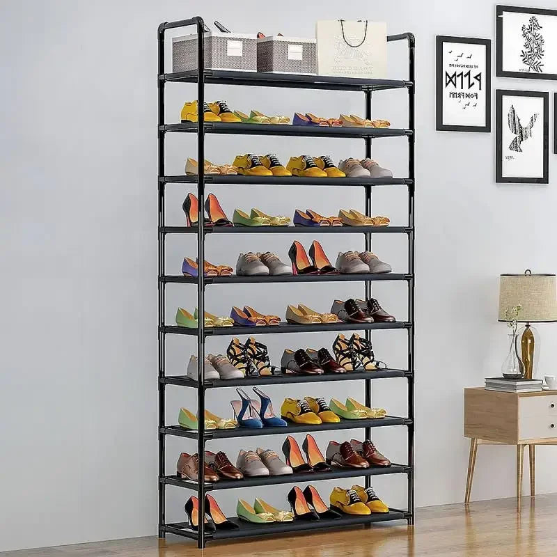 Multi Layers Shoe Cabinet Space-saving Stand Holder Easy to Install Shoe Rack Non-woven Fabric Shoe Shelf Living Room Furniture