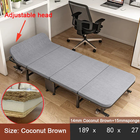 Multi-function Bedroom 189*80*27CM Single Folding Beds Portable Office Lunch Break Lounge Chair Simple Home Furniture Adult