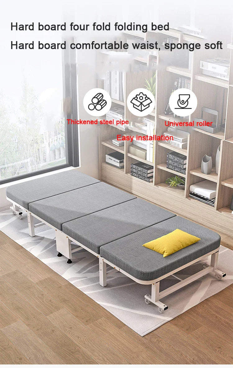 Multi-function Bedroom 189*80*27CM Single Folding Beds Portable Office Lunch Break Lounge Chair Simple Home Furniture Adult