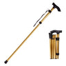 Multifunction Walking Stick Trekking Poles Telescopic Fold Crutches Hiking Stick Crutch Elderly Metal Stick Walking Cane Outdoor