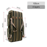 Multifunctional Hard Spinning Fishing Rod Bag 2/3/4 Layers 80CM-130CM Fishing Tackle Bags 1680D Oxford Reel Gear Storage Case