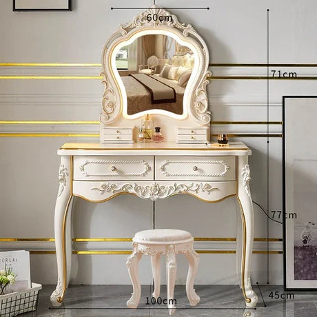 Multifunctional Modern Dressing Table Makeup Nordic Style Girls European Dressing Table Bedroom Luxury  Schminktisch Furniture