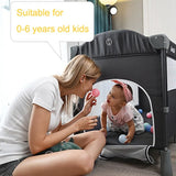 Multifunctional Portable Baby Crib Foldable Baby Cot With Diaper Table Cradle Rocker Kid Game Bed Bedroom Furniture For 0-6years