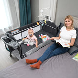 Multifunctional Portable Baby Crib Foldable Baby Cot With Diaper Table Cradle Rocker Kid Game Bed Bedroom Furniture For 0-6years