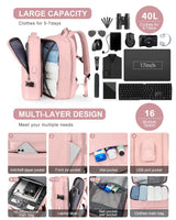 Multifunctional Travel Bag Big Capactiy Backpack Women Outdoor Luggage Bag Mochilas High Quality USB Charging Designer Backpack