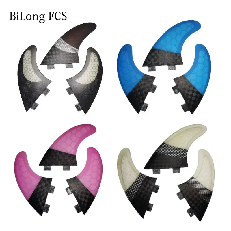 Multiple Sizes BiLong FCS-3-Fin Clearance Sales S M Large Old Surfboard Fins Set Tri Fin Fins Accessories Carbon Fiber Fin