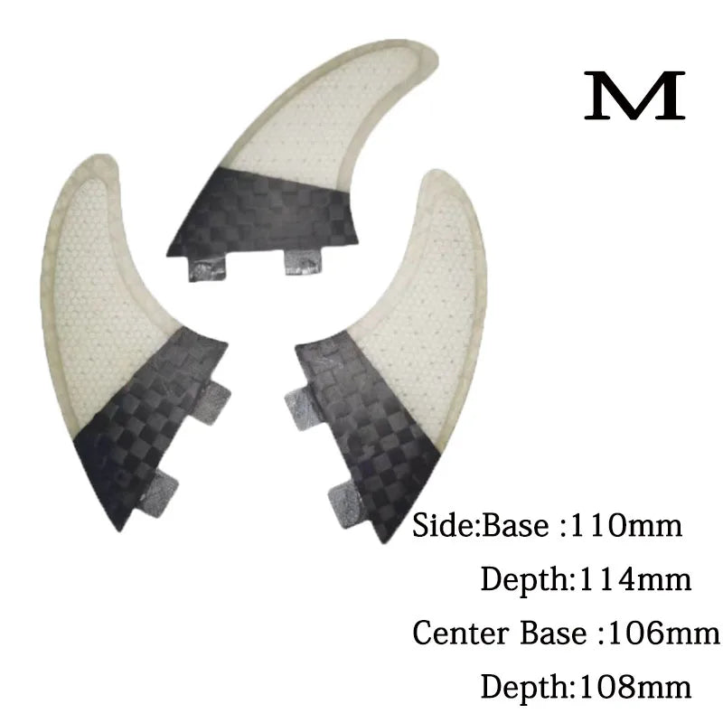 Multiple Sizes BiLong FCS-3-Fin Clearance Sales S M Large Old Surfboard Fins Set Tri Fin Fins Accessories Carbon Fiber Fin