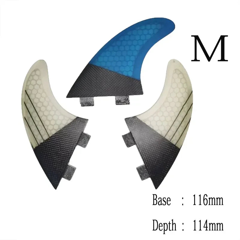 Multiple Sizes BiLong FCS-3-Fin Clearance Sales S M Large Old Surfboard Fins Set Tri Fin Fins Accessories Carbon Fiber Fin