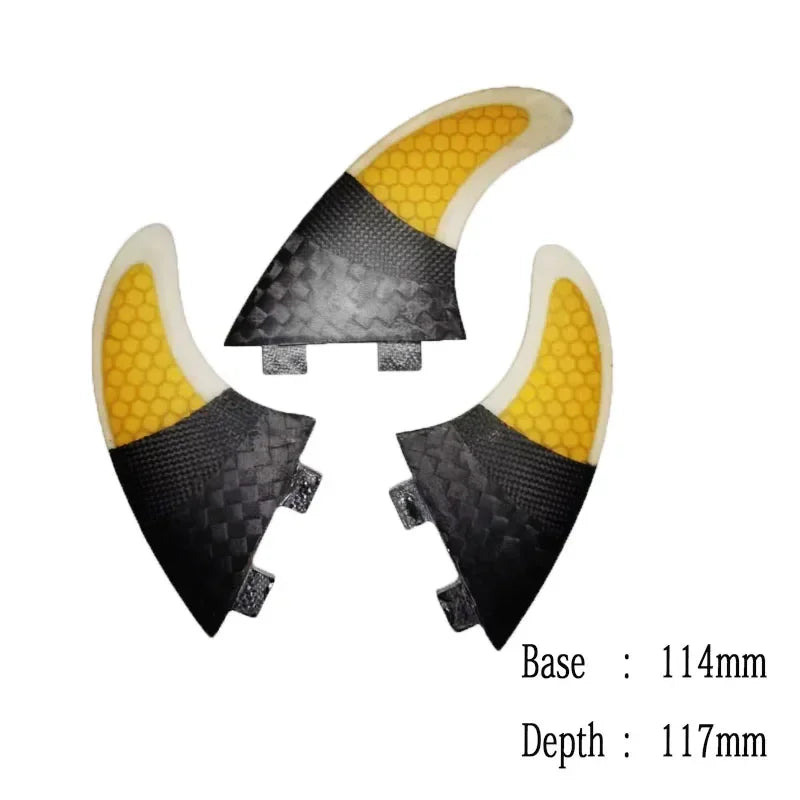 Multiple Sizes BiLong FCS-3-Fin Clearance Sales S M Large Old Surfboard Fins Set Tri Fin Fins Accessories Carbon Fiber Fin