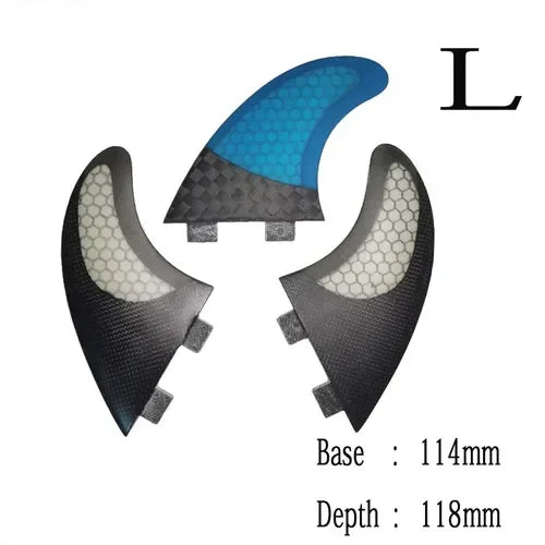 Multiple Sizes BiLong FCS-3-Fin Clearance Sales S M Large Old Surfboard Fins Set Tri Fin Fins Accessories Carbon Fiber Fin