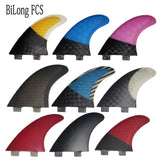 Multiple Sizes BiLong FCS-3-Fin Clearance Sales S M Large Old Surfboard Fins Set Tri Fin Fins Accessories Carbon Fiber Fin