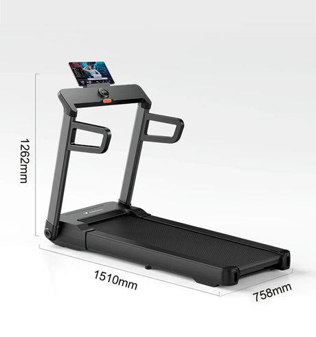 Mute Smart Electric Foldable Treadmill Multi-Functional Gym Equipment Home Running Machine Folding Treadmill LED Touch Display