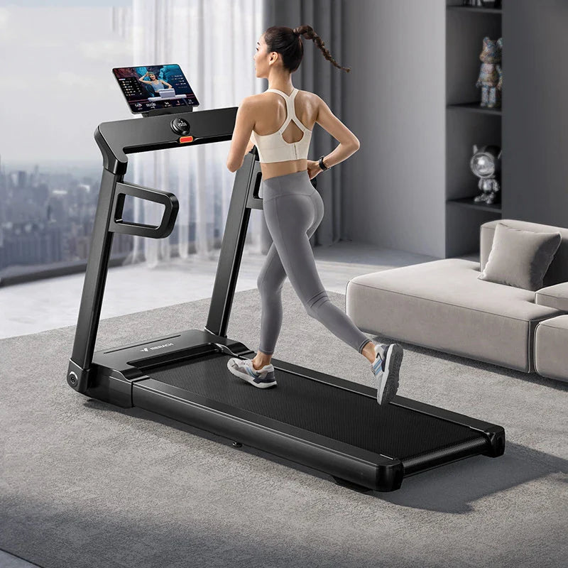 Mute Smart Electric Foldable Treadmill Multi-Functional Gym Equipment Home Running Machine Folding Treadmill LED Touch Display