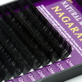 NAGARAKU 50cases bulk purple one length mink eyelash extension false eyelashes individual classic eyelashes premium makeup tool