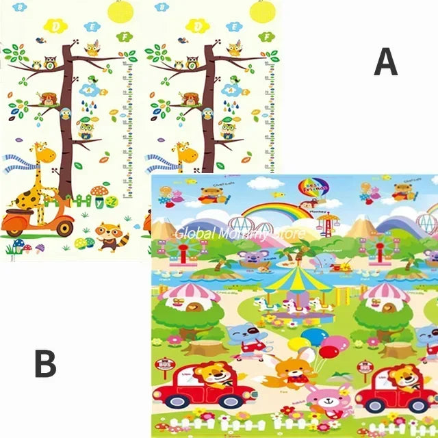 NEW Baby Folding Mat Baby Play Mat 180x200x1cm Folding Mat FOAM Crawling Pad Children's Mat Room Waterprof Game 1cm Crawling Pad