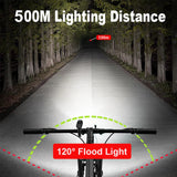 NEWBOLER Bicycle Light Front 4800Lumen Bike Light 10000mAh Waterproof Flashlight USB Charging MTB Road Cycling Lamp Accessories