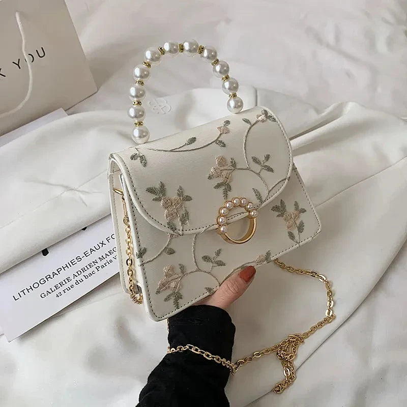 NEWEST Shell Beads Bags Fashion Sweet Bag Women's Handbags Lace Wedding Chic Lady Chain Women Shoulder Crossbody Bag