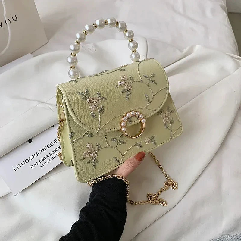 NEWEST Shell Beads Bags Fashion Sweet Bag Women's Handbags Lace Wedding Chic Lady Chain Women Shoulder Crossbody Bag