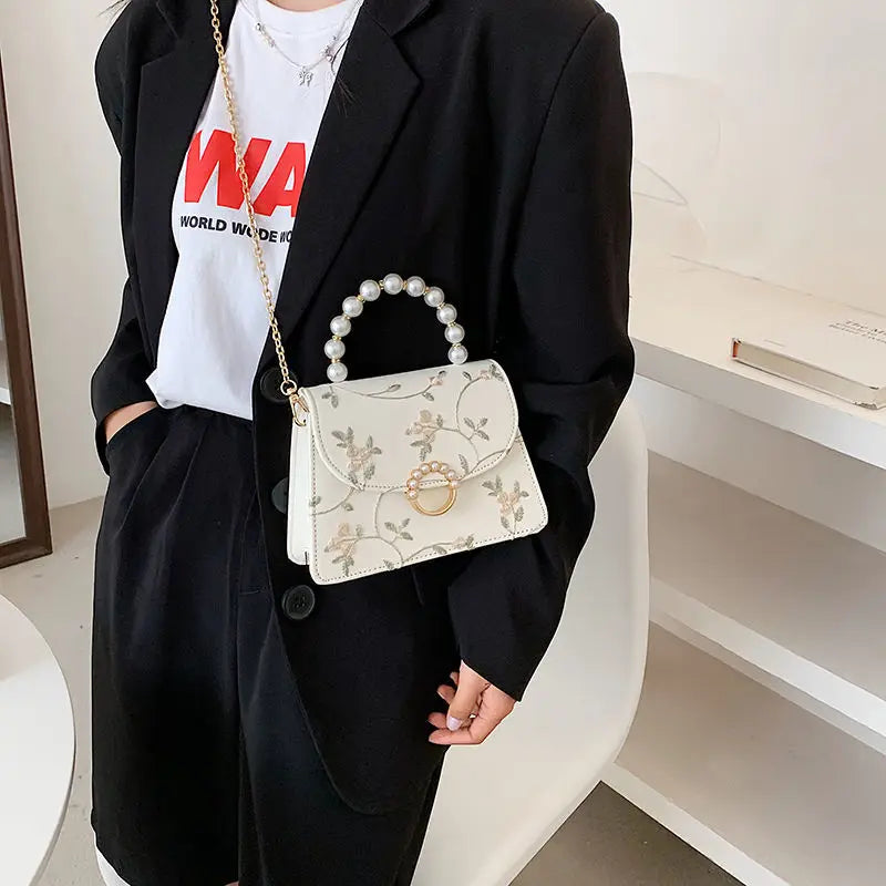 NEWEST Shell Beads Bags Fashion Sweet Bag Women's Handbags Lace Wedding Chic Lady Chain Women Shoulder Crossbody Bag