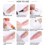 Nail Gel Set 6W LED Lamp Full Manicure Set Quick Extension Nail Kit Gel Building Polygels Set For Nails Tool Kit Nail Art Kit