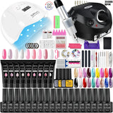 Nail Set Gel Nail Polish Set With UV LED Lamp Dryer Semi Permanent Gel Varnish Set Professional Nail Art Tools Kit Manicure Set