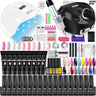 Nail Set Gel Nail Polish Set With UV LED Lamp Dryer Semi Permanent Gel Varnish Set Professional Nail Art Tools Kit Manicure Set