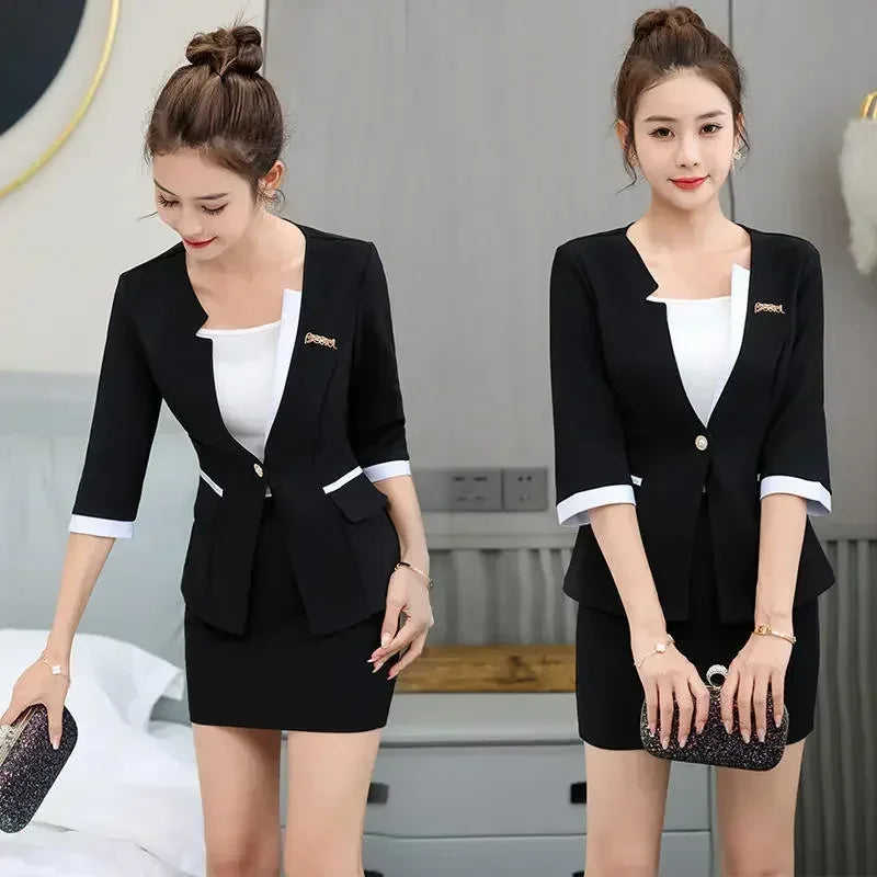 Nail Spa Uniform Salon Work Hotel Beauty For Sexy Waiter Massage Clothes Cafe Beautician Outfit Desk Woman Esthetic Restaurant