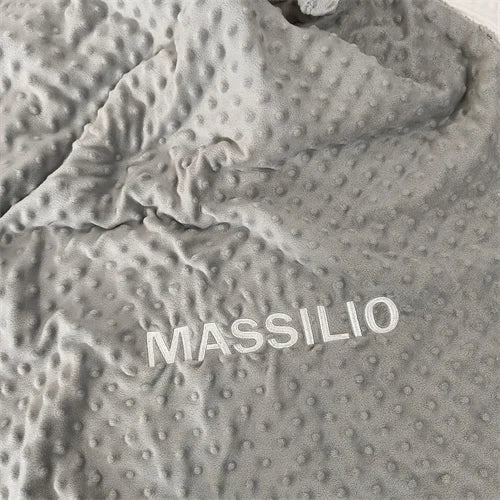 Name Personalised Bubbled Fleece Baby Blanket DIY Custom Toddler Crib Bed Stroller Swaddle For Newborn Birthday Gift Present