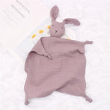 Name Personalized Muslin Cotton Soother Towel Bib Baby Comforter Blanket Infant Kids Sleeping Dolls for Children