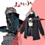 Nanakusa Nazuna Cosplay Costume Anime Call of The Night Wig Black Cloak Jacket Leather Vest Shorts Outfit Yofukashi No Uta Women