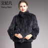 Natural Rabbit Fur Coat Women Winter Jacket Real leather and fur promotion clothing Female On Offer With Free Shipping 2023 Cold