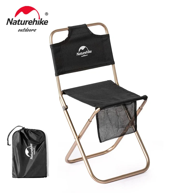 Naturehike Beach Chair Ultralight Portable Camping Chairs Folding With Mesh Bag Relax Chair Outdoor Picnic Hiking Fishing Chair