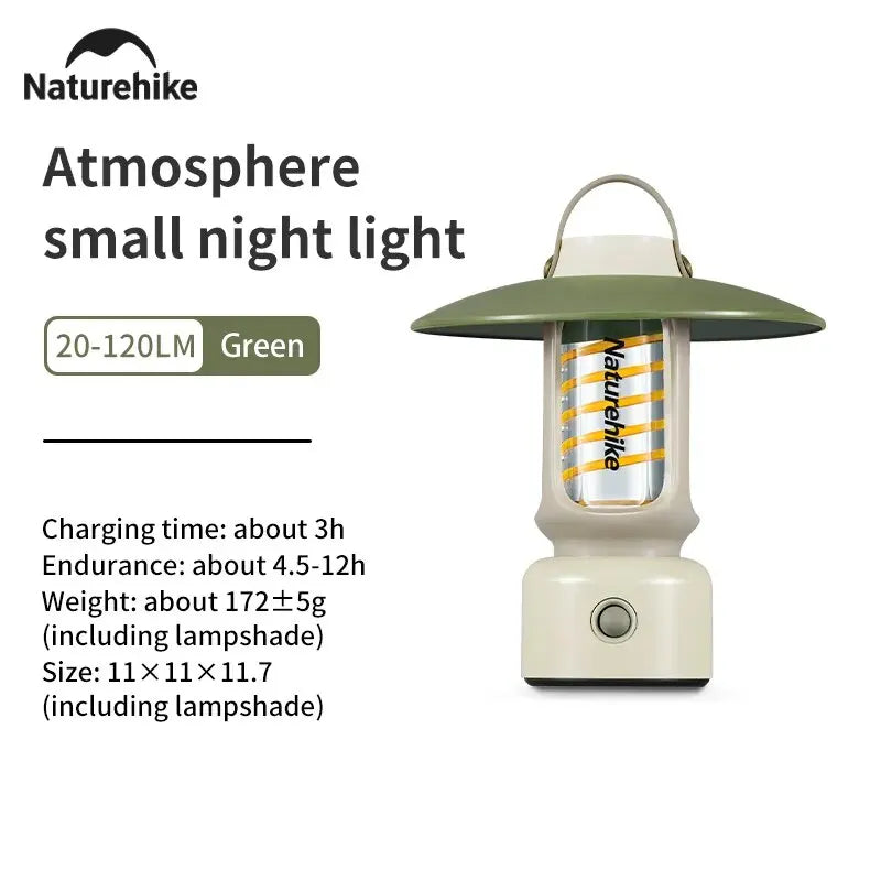 Naturehike Camping Ambient Mini Light Portable Ipx4 Waterproof Backpack Lighting Hanging Tent Lamp Outdoor Hiking Travel Lantern