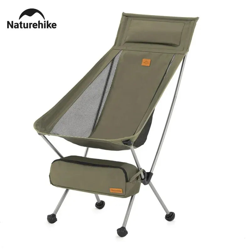 Naturehike Camping Moon Chair High Back Ultralight Folding Chair Portable 120Kg Load Travel Rocking Chairs Outdoor Fishing Chair