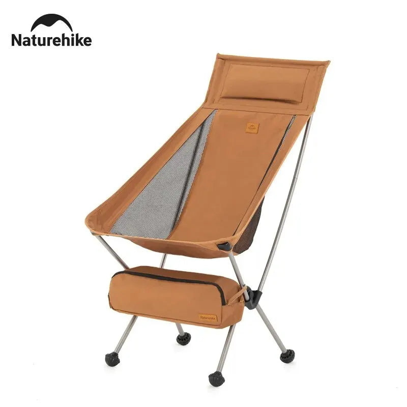 Naturehike Camping Moon Chair High Back Ultralight Folding Chair Portable 120Kg Load Travel Rocking Chairs Outdoor Fishing Chair