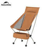 Naturehike Camping Moon Chair High Back Ultralight Folding Chair Portable 120Kg Load Travel Rocking Chairs Outdoor Fishing Chair