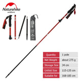 Naturehike Trekking Poles ST09 Collapsible Hiking Stick Five-section Folding Sticks Lightweight Walking Sticks Climbing Stick