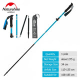 Naturehike Trekking Poles ST09 Collapsible Hiking Stick Five-section Folding Sticks Lightweight Walking Sticks Climbing Stick