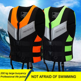 Neoprene Life Vest Lightweight Adults Life Jackets Safety Buckle Swimming Boating Skiing Driving Vest Survival Suit for Surfing