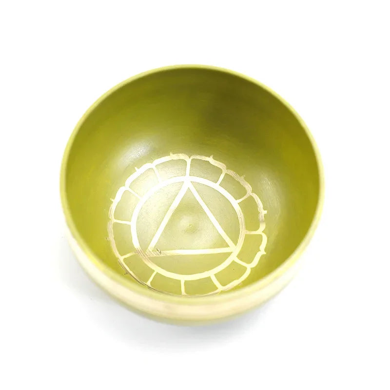 Nepal Handmade Brass Himalaya Tibetan 1 To 7 Pieces Chakra Colorful Buddhist Singing Bowl Yoga Meditation Mindfulness Heal Gift