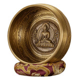 Nepal Handmade Singing Bowl Large Brass Tibetan Bowls Yoga Meditation Sound Healing Instrument Buddhist Sound Bowls Ornaments