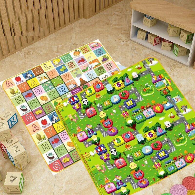 New 1cm/0.5cm Environmentally Friendly Thick Baby Crawling Play Mats Folding Mat Carpet Play Mat for Children's Safety Rug Gifts