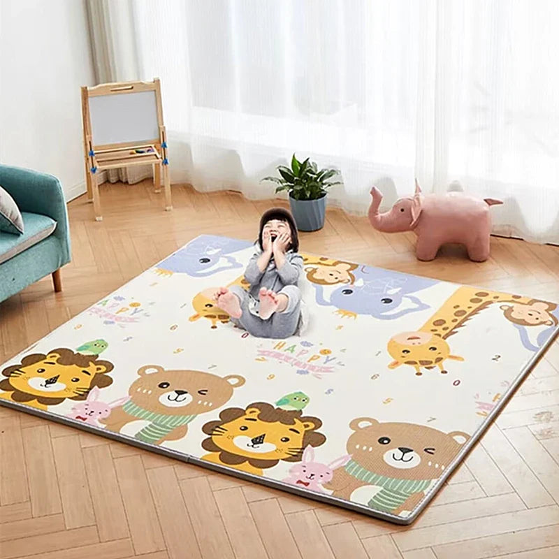 New 1cm/0.5cm Environmentally Friendly Thick Baby Crawling Play Mats Folding Mat Carpet Play Mat for Children's Safety Rug Gifts