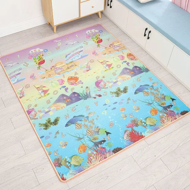 New 1cm/0.5cm Environmentally Friendly Thick Baby Crawling Play Mats Folding Mat Carpet Play Mat for Children's Safety Rug Gifts