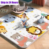 New 1cm/0.5cm Environmentally Friendly Thick Baby Crawling Play Mats Folding Mat Carpet Play Mat for Children's Safety Rug Gifts