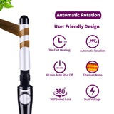 New 25mm Ceramic Barrel Curling Iron Automatic Hair Curlers Rotating  Hair Iron Curling Wands Waves Hair Styling Appliances