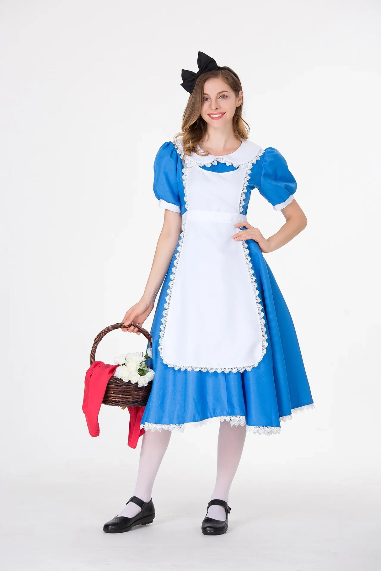 New Adult Alice in Wonderland Cosplay Japanese Anime Maid Clothes Halloween Costumes for Women