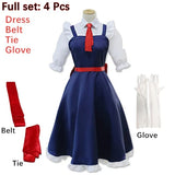 New Anime Miss Kobayashi's Dragon Maid Tohru Cosplay Costume Kobayashi Holiday Party Maid Uniforms Costume Wig